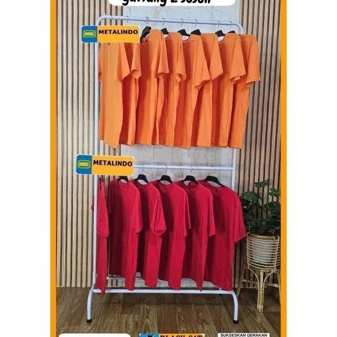 Gantungan Gawang Gamis Tinggi 2 M Hanger Display Baju Gawangan Baju 2 Susun