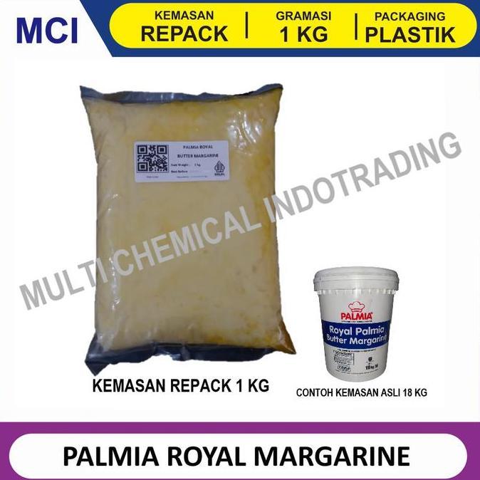 Latte- Palmia Royal Butter Margarine - Repack 1 Kg / Mentega Margarin Palmia