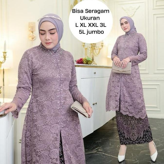 NEW KEBAYA KONDANGAN WANITA MODERN TUNIK BROKAT ZOLA KEBAYA LAMARAN SERAGAMAN PESTA UKURAN DARI L SA