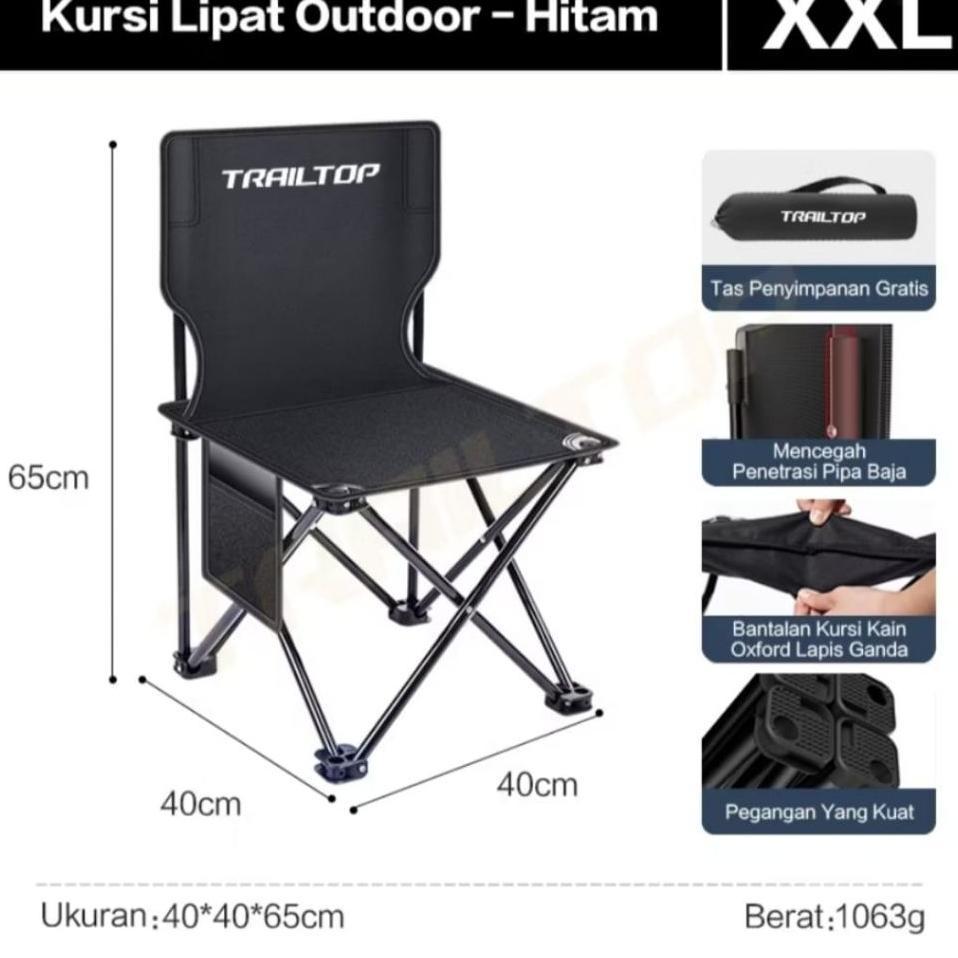 Kursi Portable Dan Meja Portable /Trailtop Kursi Lipat Outdoor Serbaguna Kursi Lipat Portable Bangku
