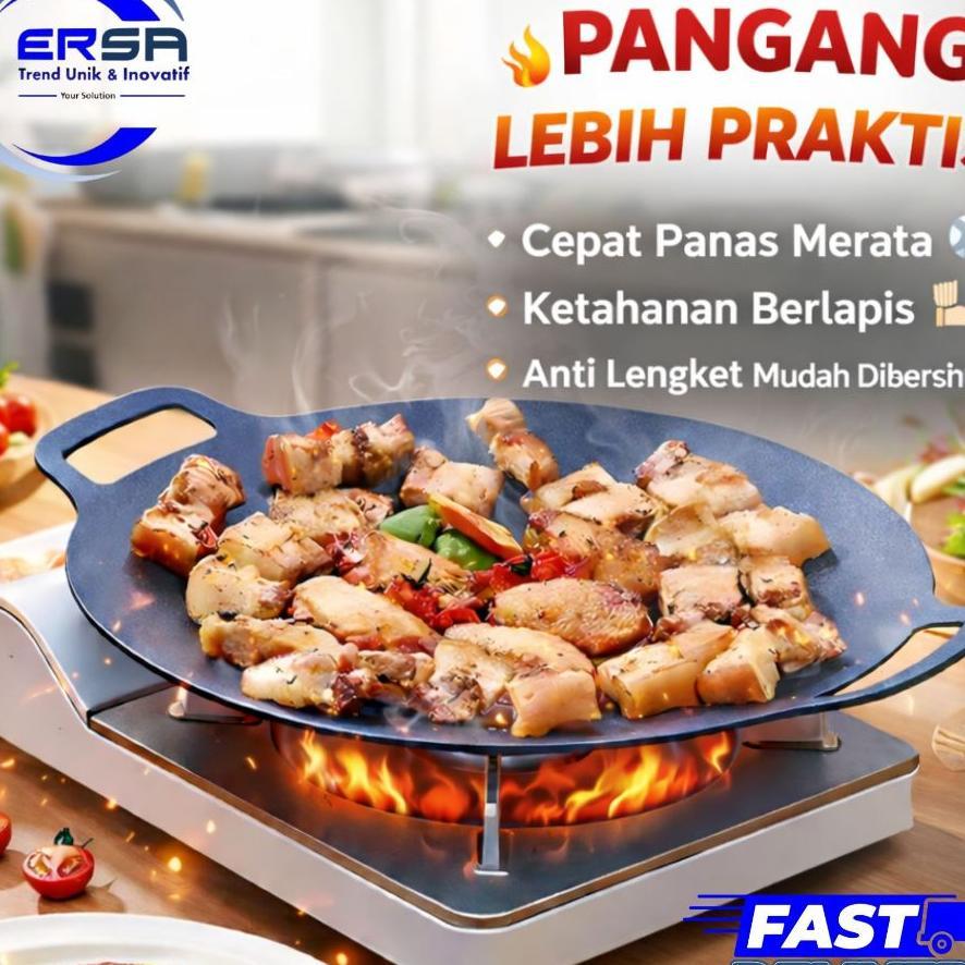 Wajan Anti Lengket / Alat Panggangan / Wajan Konduksi Serbaguna / Panci Teflon / Teflon Bakar