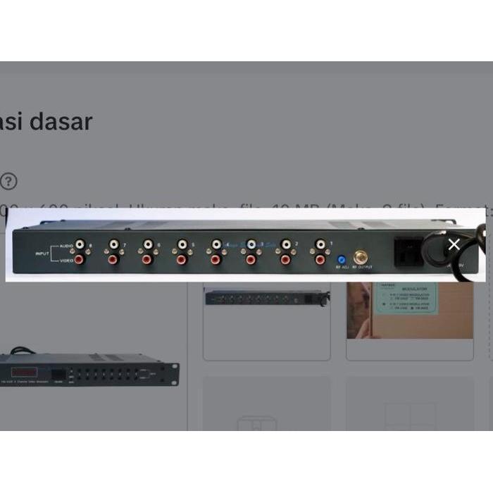 MATRIX MODULATOR VM 860E 8 CHANNEL UHF TV KABEL HOTEL CATV ORIGINAL DAN TERPERCAYA