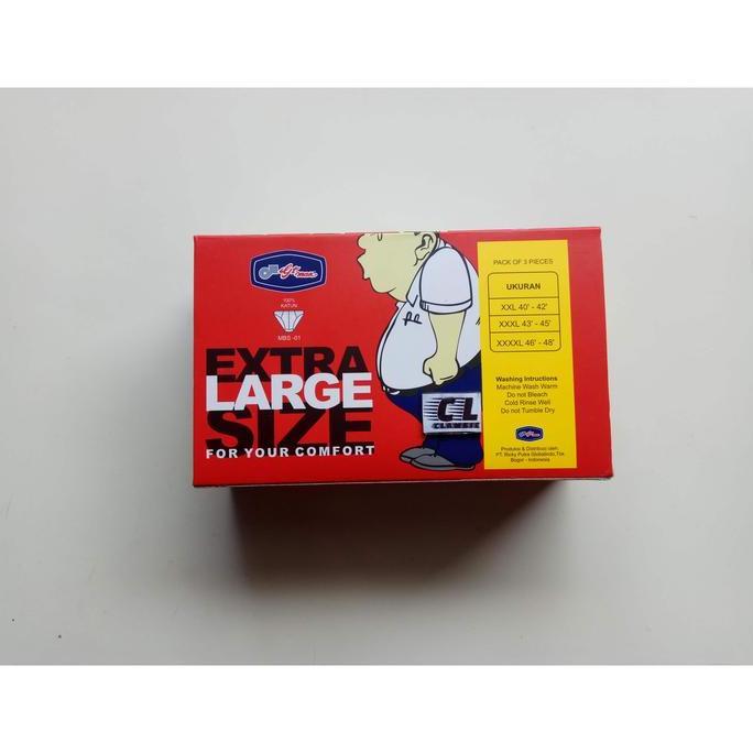 Promo Celana Dalam Pria Jumbo Gt Man / Mbs01 / Cd Pria Xxl,Xxxl,Xxxxl