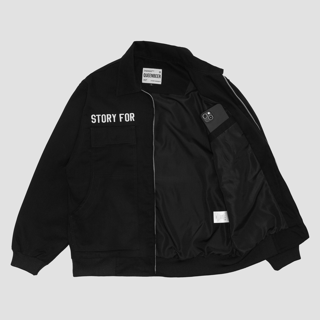 Queenbeer - Work Jacket Barker Black