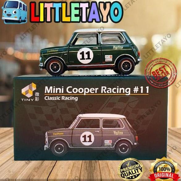 TINY DIECAST MINI COOPER MORRIS RACING 11 - CLASSIC RACING BAILEY New