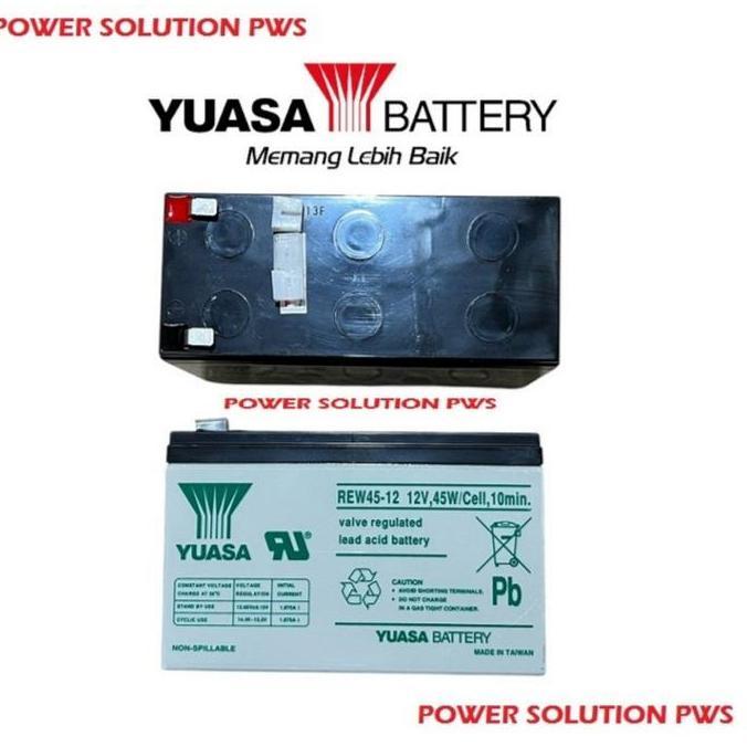 Baterai UPS 12V 9Ah Yuasa NPA9-12 12volt 9 Ah Battery Batt aki accu Yuasa 9Ah 12v REW45-12 REW 45-12