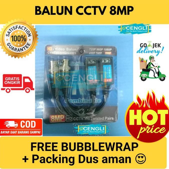 BALUN CCTV 8MP / VIDEO BALUN 8MEGAPIXEL