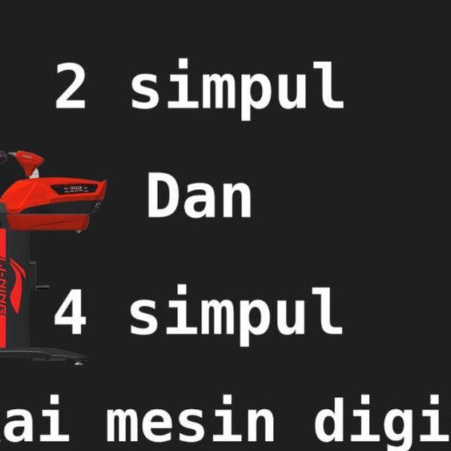 Pasang Senar Mesin Digital Lining