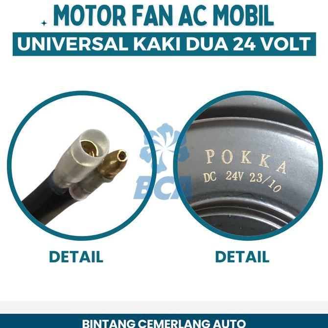 Promo Motor Extra Fan Condensor Radiator 24 VOLT AC Mobil Universal 24V Diskon