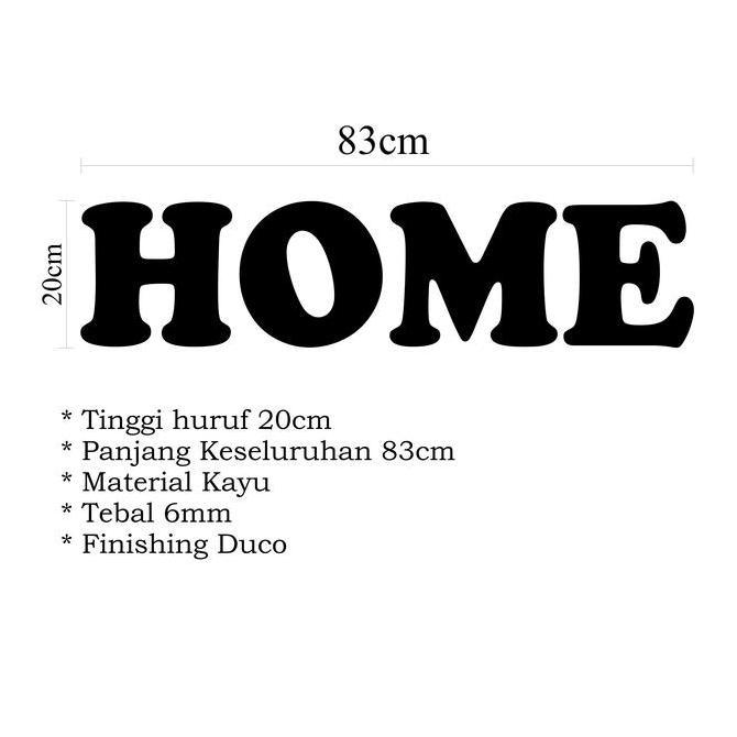 Pajangan Home Huruf Kayu Kayu Dipasang di Dinding