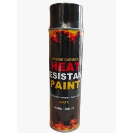 600C Spray 500Ml Silver - Heat Resistant Paint - High Temperature - Hi-Temp - Cat Tahan Panas 600 De