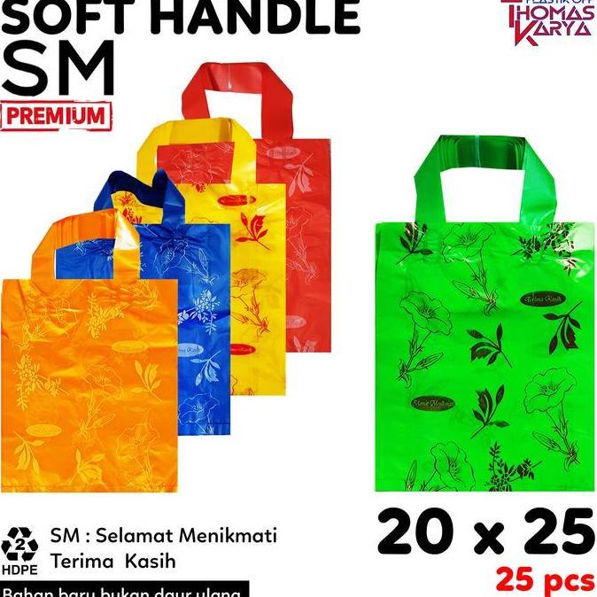 Akukamu- Kantong Plastik Hajatan 20X25 20X30 Motif Soft Handle Hidangan Snack