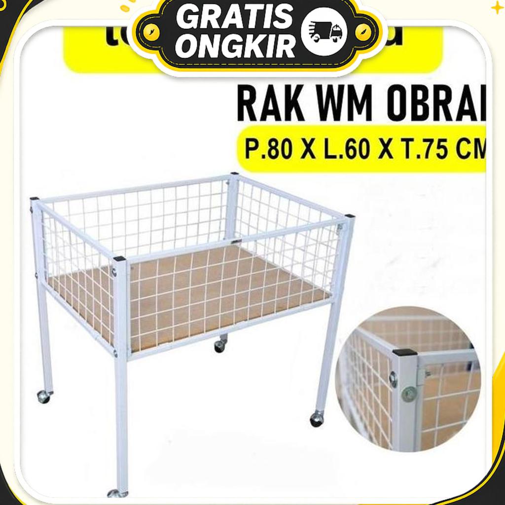 Rak Obral Wiremesh 60*80 Cm Box Wagon Keranjang Serbaguna Anddisplay