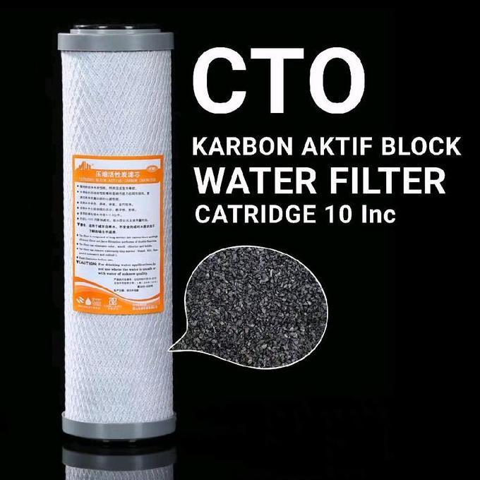 Filter Air Karbon Aktif Block Cto Catridge Filter 10 Inc Terbaik
