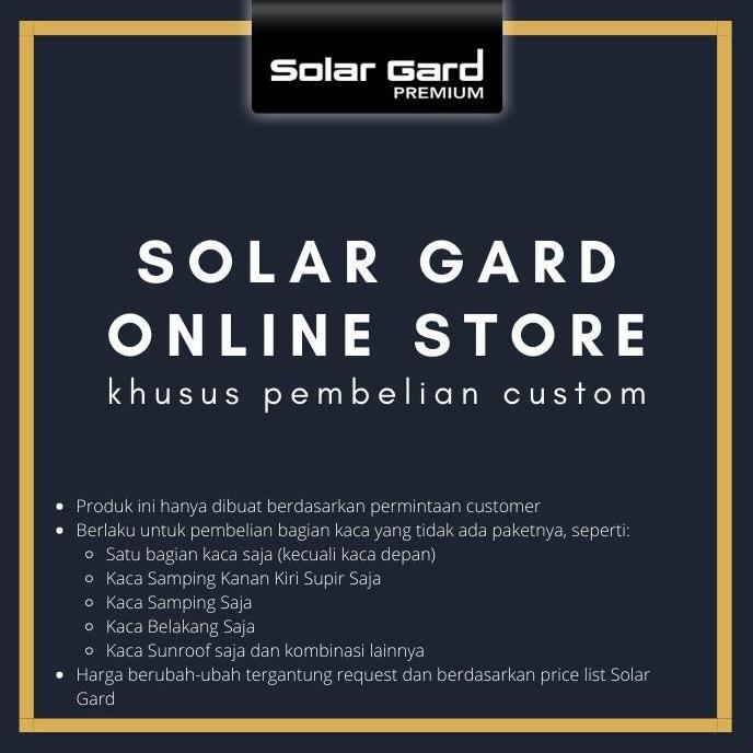Kaca Film Solar Gard Untuk Custom