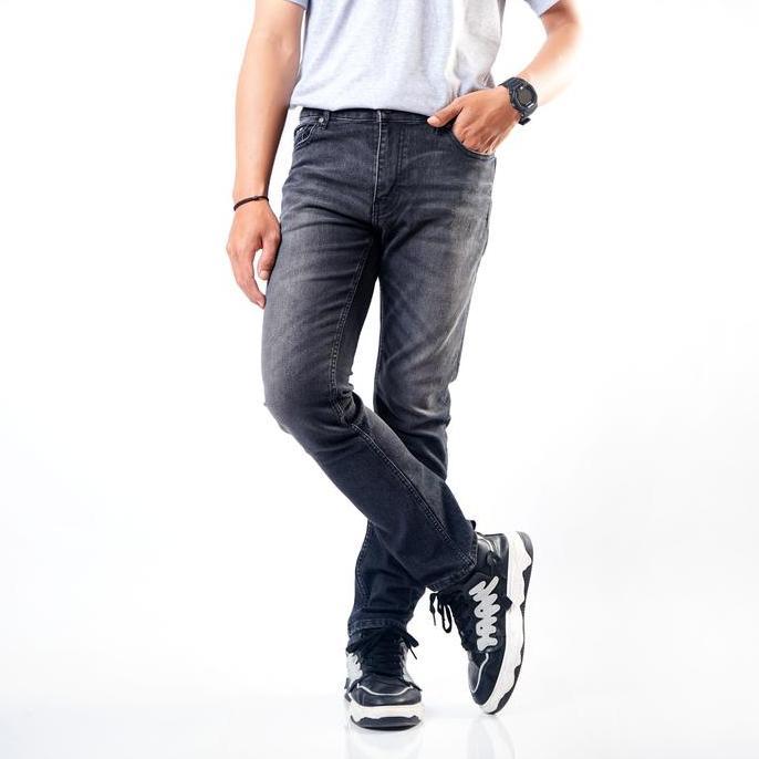 Anata- Black Id - Celana Panjang Denim Pria Grey Sh Basic | Lp Dnm Costun
