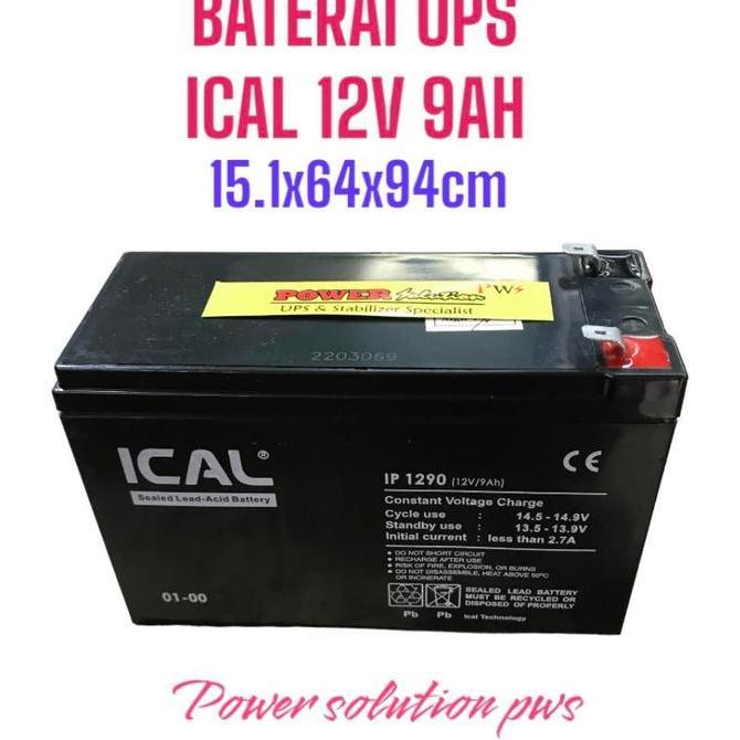 AKI BATERAI UPS ICA 12V 9 AH. BATTERY COMPATIBLE FOR UPS APC PROLINK