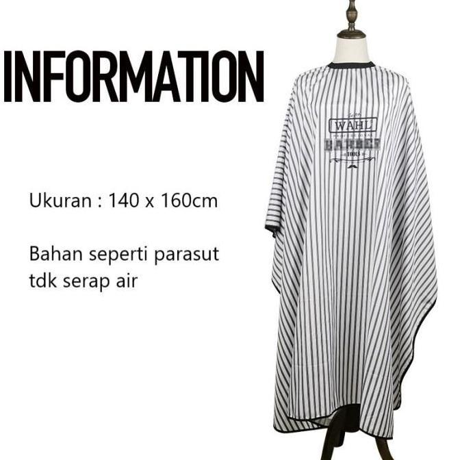 Capelli- Kain Kip Jubah Barbershop Salon Ukuran Desa