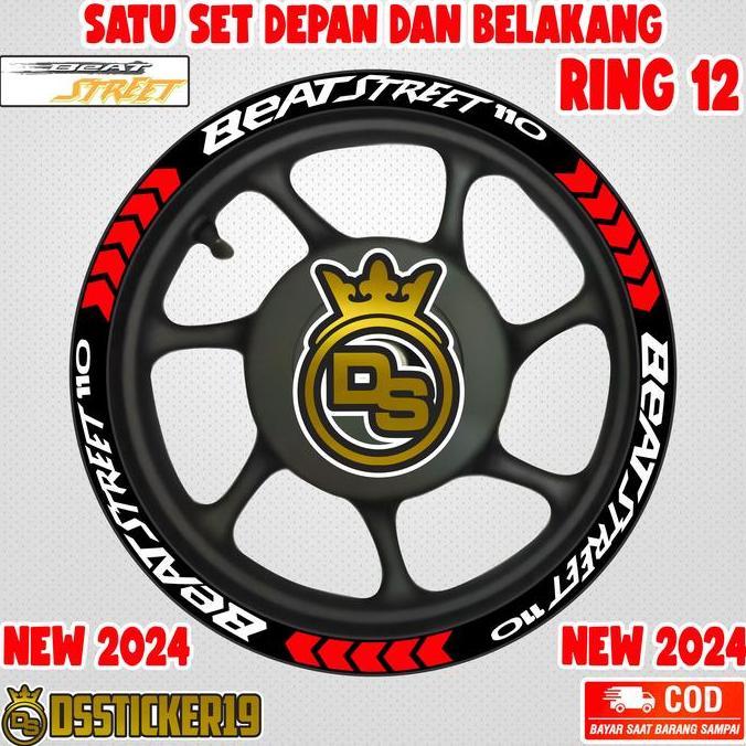 STIKER VELG HONDA NEW BEAT STREET 2024 2026 RING 12 LIS VELG PROMO