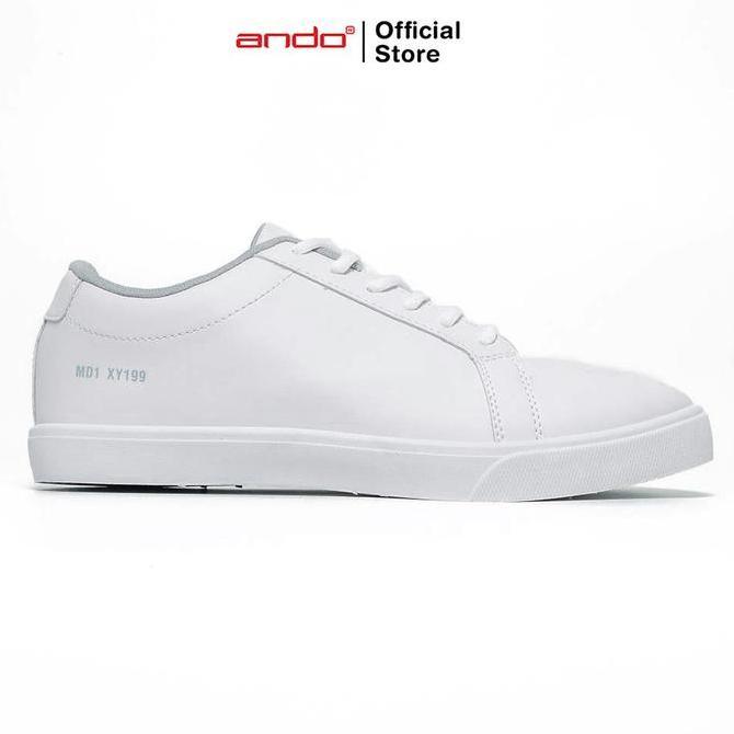 Kingg- Ando Sepatu Sneakers Campo Pria Desa - Putih