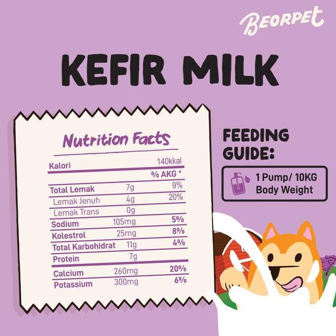 Beorpet - Kefir Milk - For Dog and Cat / Susu Kefir Murni / Probiotik Alami untuk Anjing & Kucing