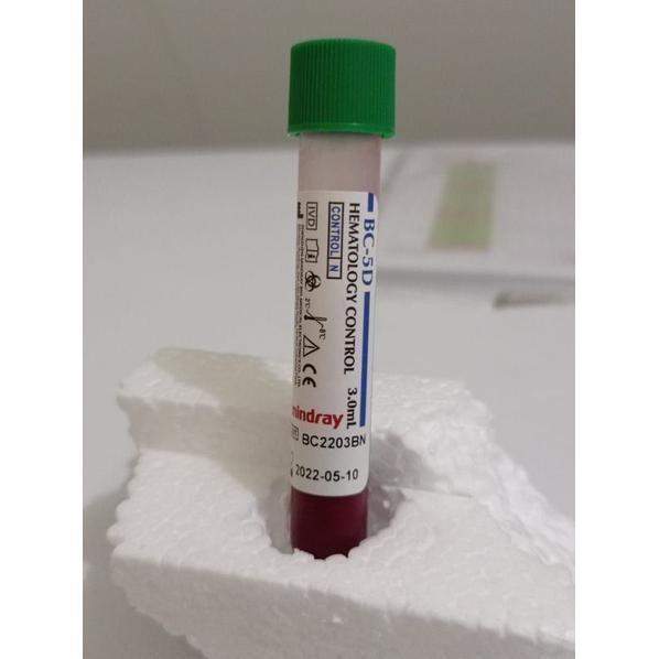 CONTROL HEMATOLOGY MINDRAY 5 DIFF BC-5D CONTROL LOW, HIGH, NORMAL 3ML ED 10/05/2026 ORIGINAL DAN TER