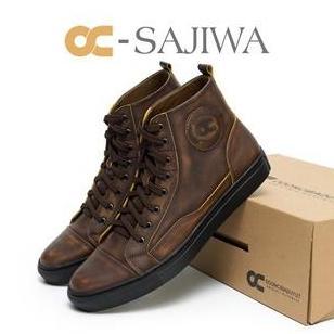 Kingg- Saji Brosh Up Shoes Sneaker Boots Pria Karet Hitam Kulit