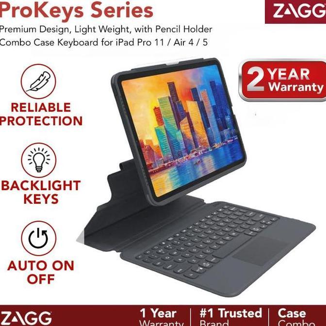Zagg Smart Folio Prokeys Keyboard iPad Pro 11 M1 2021 / Air 4 / 5