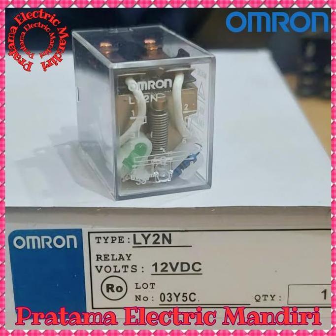 [Omron] Omron Relay Ly2 10A 8 Kaki 8 Pin Dc12 12V 12Vdc | Socket Ptfz-08-E Best Quality