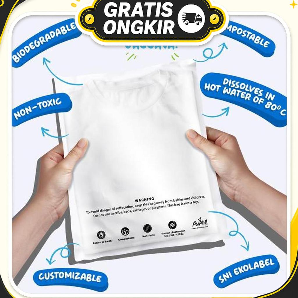 Polybag Cassava Medium - Kantong Polymailer Ramah Lingkungan