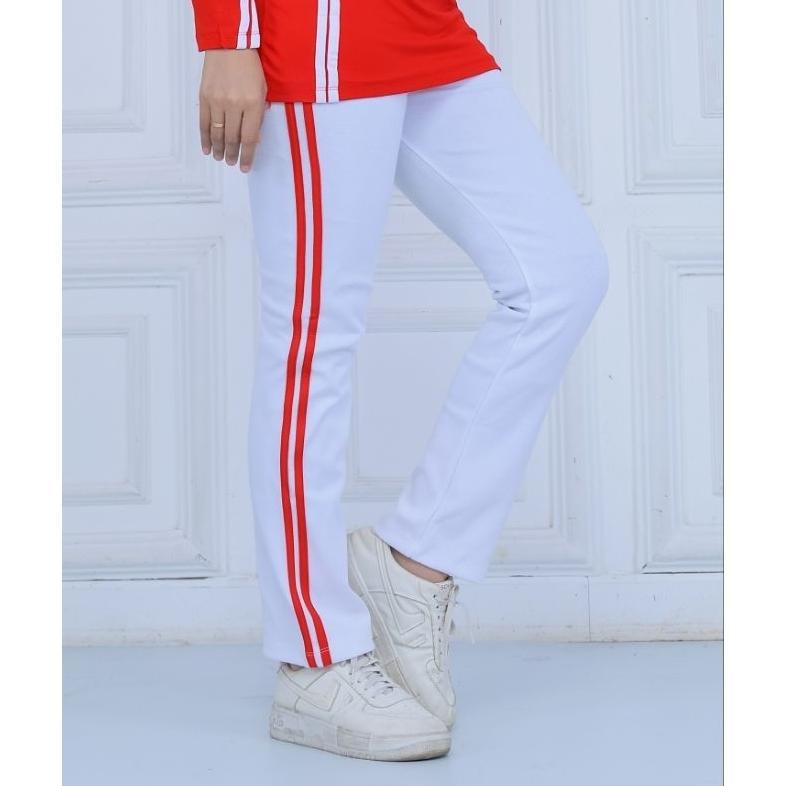 Best Seller Setelan Baju Senam Wanita / Stelan Baju Olahraga Senam Wanita / Seragam Merah Putih