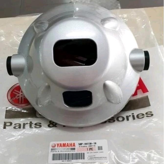 NEW BATOK LAMPU DEPAN OR BELAKANG SCORPIO Z BULAT SILVER ORI YAMAHA YGP