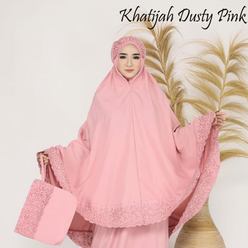Free Ongkir Mahar Seperangkat Alat Sholat Cewek Mukena Katun Premium Box Besar | Kp