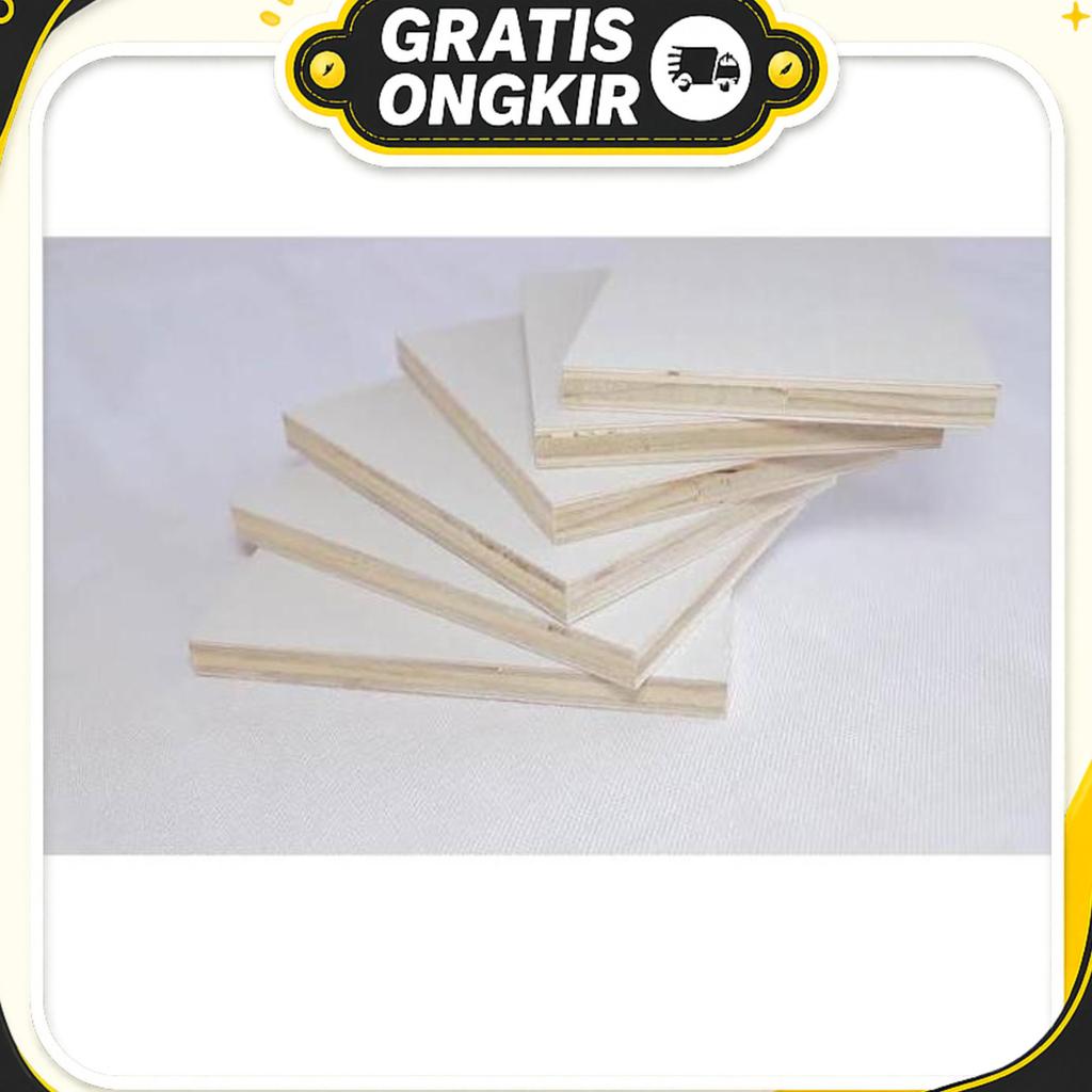 Triplek / Multiplek Melamin Putih 12Mm (130X50)Cm, Melaminto Plywood
