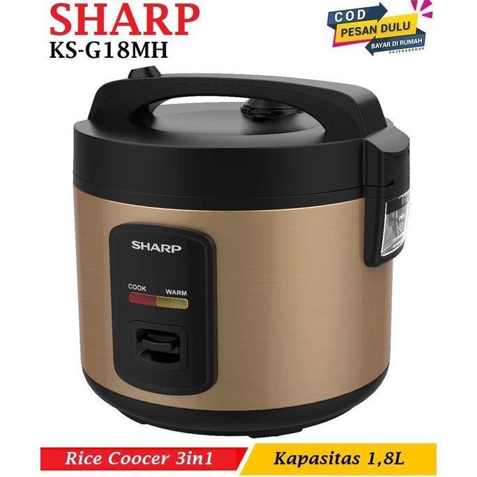 Magicom Sharp Ks-G18Mh Bz Rice Coocer 1,8 L 3In1 Original Bergaransi Resmi