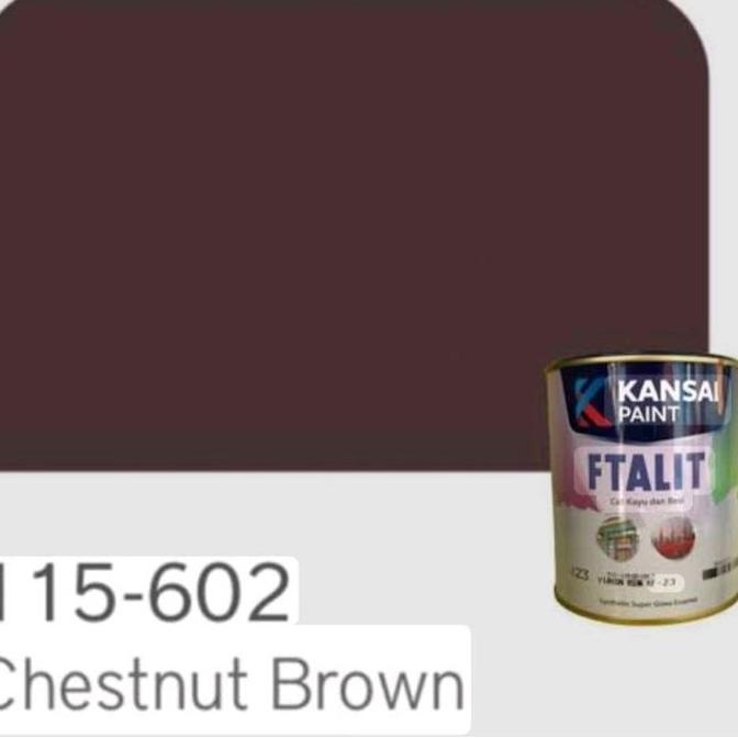 Ftalit 602 Chestnut Brown Ftalit 137 Teak Brown  Ftalit Chestnut brown 602 Teak Brown 137 Coklat 1kg
