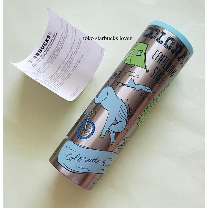 TERBARU - Starbucks Tumbler Stainless Steel Troy BTS Grande City Colorado