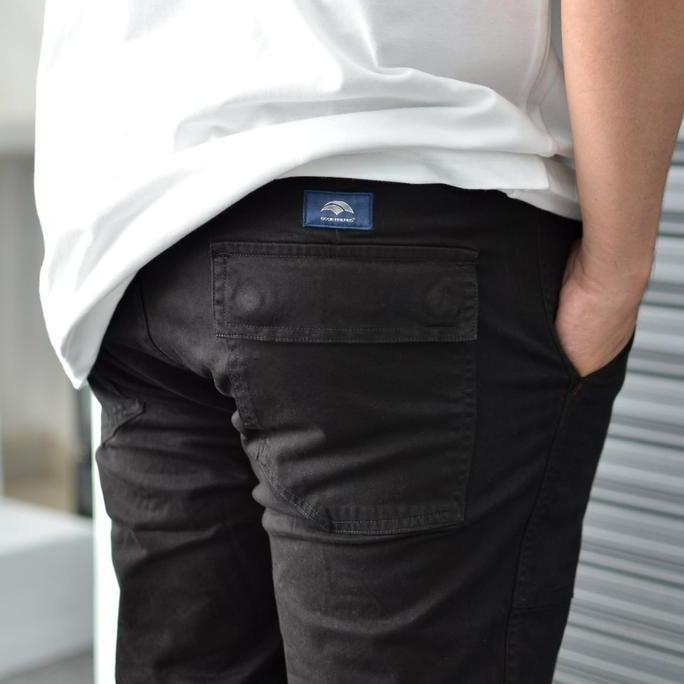 Celana Ankle Pants Cargo Hitam Black Doc'S Pants Goodfriends