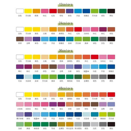 12/36/48 Krayon Warna/Krayon Tahan Air/Krayon Eyeshadow Medium/Krayon Sutra/Krayon Larut Air/Krayon 