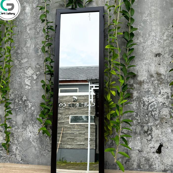 Cermin Dinding Aesthetic Gantung Tempel Ukuran 30X95 Cm Kaca Cermin Kamar Mandi Make Up Tempel Gantu