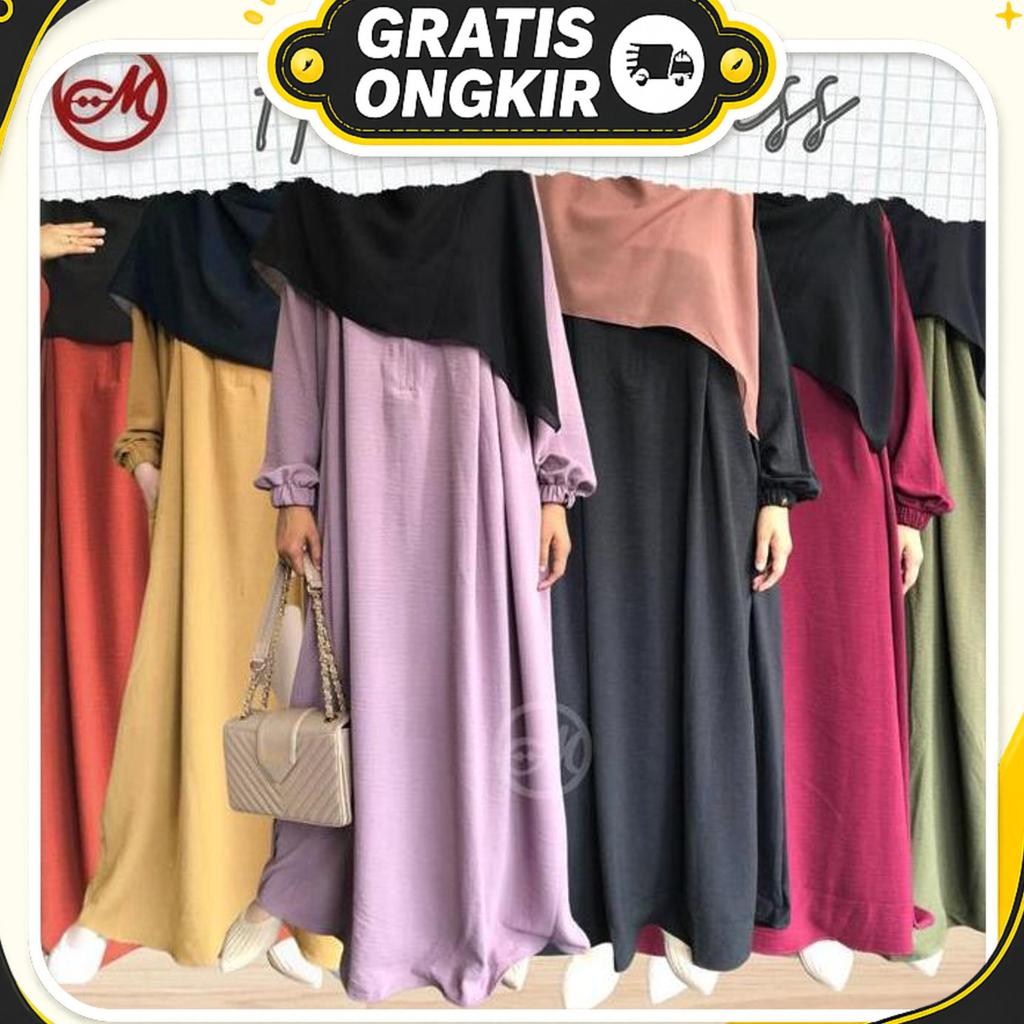 Gamis Crinkle | Gamis Crinkle Premium | Gamis Crinkle Airflow Polos