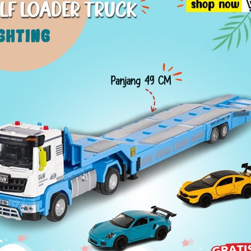 Mainan Anak Self Loader Truck Mainan Mobil Excavator Loader