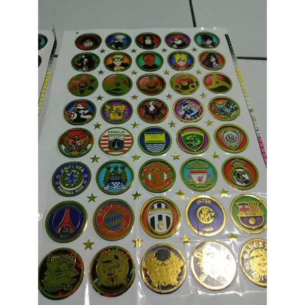 1Pck Tazos Besi Emas Isi 40 Keping
