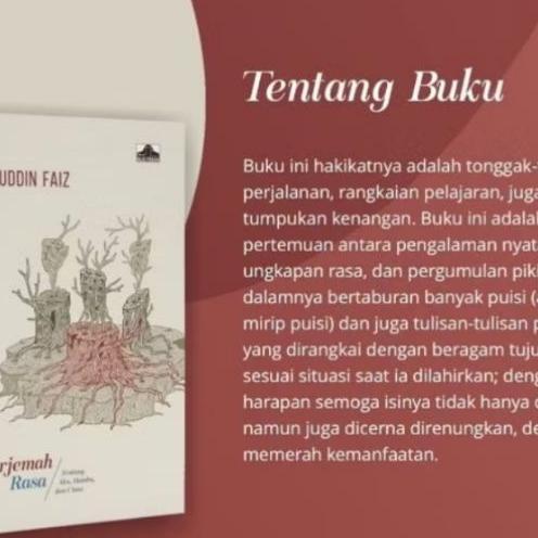 Ori Buku Terjemah Rasa Jilid 1 Dan 2 Tentang Aku Hamba Dan Cinta Hidup Kebersamaan Kerinduan Fahrudd