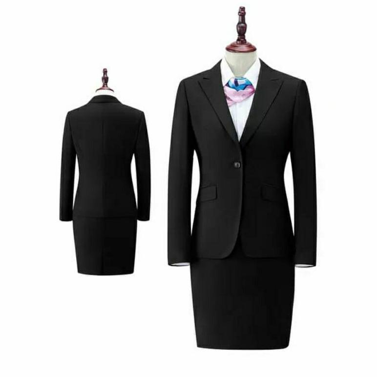 Diskon Stelan Jas Dan Rok Panjang Wanita/ Jas Kantor Wanita Jas Formal Wanita/Stelan Rok Span