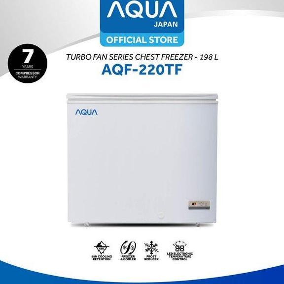 ACQUA CHEST FREEZER / FREEZER BOX AQF - 220 TF GARANSI RESMI 203 LITER