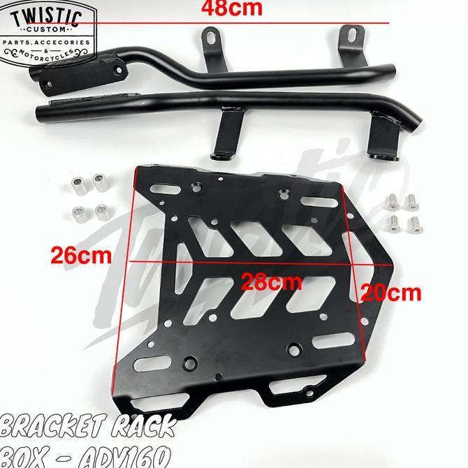 Bracket Dudukan Top Box Rack Behel Tas Pannier Motor Honda ADV 160 Original