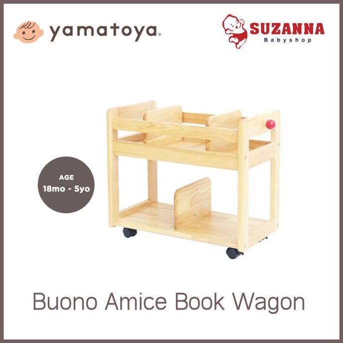 Yamatoya Buono Amice Book Wagon - Rak Buku Anak
