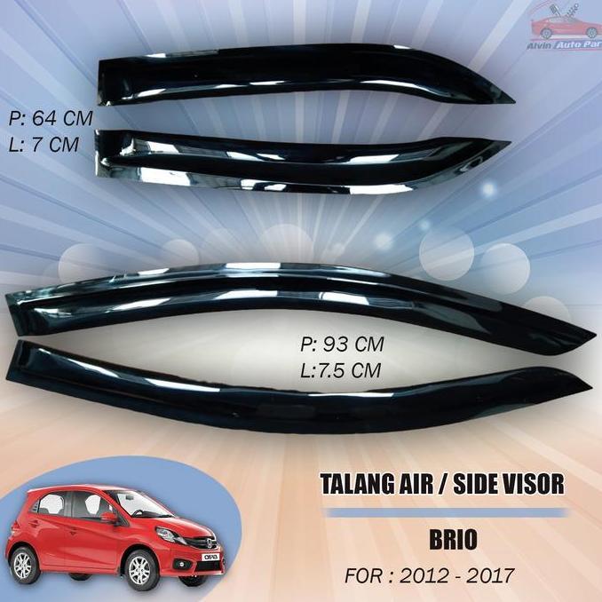 Talang Air Honda Brio 2012 - 2017 / Side Visor Brio 2012 Premium