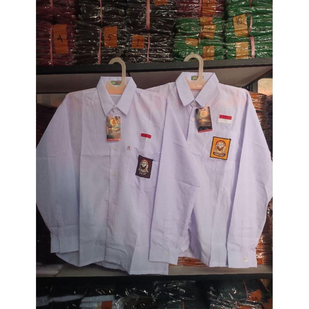 Free Ongkir Seragam Sekolah/Baju Putih Lengan Panjang Anak Sekolah/Kemeja Putih Lengan Panjang Smp&S